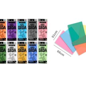 Papel seda 51x66 10H colores surtidos 1Unidad
