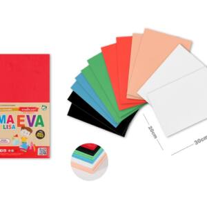 Goma Eva A4 5mm 12U colores surtidos