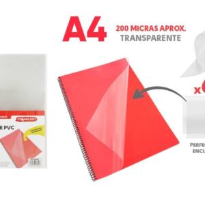 Láminas PVC para encuadernar A4 6U