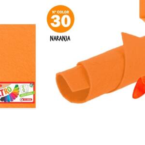 Fieltro 40x60cm 2mm 10H N30 naranja