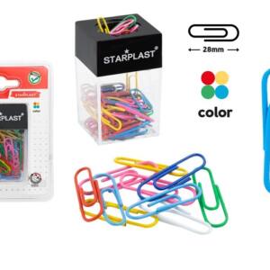 Portaclips Magnético con 50 Clips Metálicos 28mm de Colores