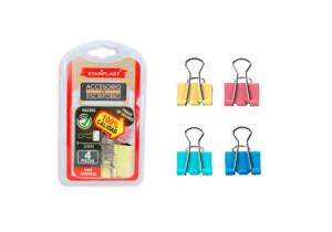 Pinzas metálicas de colores 32mm 4U