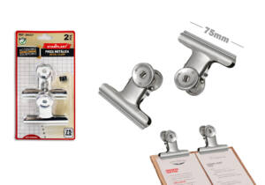 Pinzas metálicas 75mm 2U