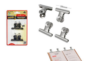 Pinzas metálicas 38mm 4U