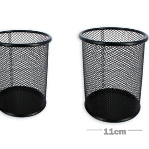 Portalápices metálico negro 110x140mm