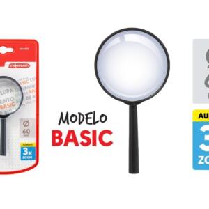 Lupa 60mm 3x modelo Basic