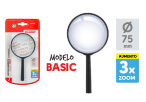 Lupa 75mm 3x modelo Basic
