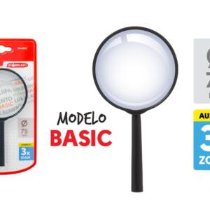 Lupa 75mm 3x modelo Basic