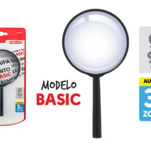 Lupa 90mm 3x modelo Basic