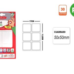 Etiquetas adhesivas P25 5H 50x50mm