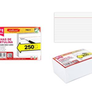 Fichas cartulinas líneas N1 65x95H 250U