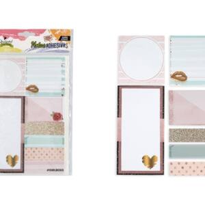 Set notas adhesivas diseño romántico