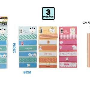 Set notas adhesivas diseño animales