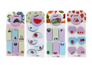 Set notas adhesivas diseño frutas