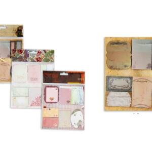Set notas adhesivo diseño vintage