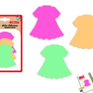 Notas adhesivas 50H 3U forma vestido