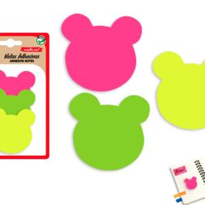 Notas adhesivas 50H 3U forma oso