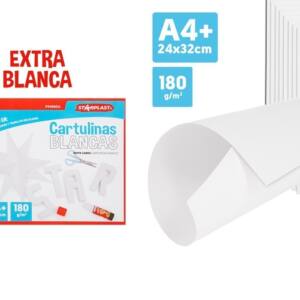 Bloc cartulina blanca 24x32cm a4 180g/m2 10U