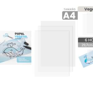 Bloc papel vegetal 24x32cm 6Hojas