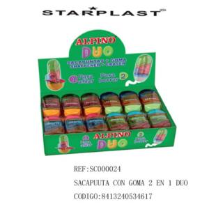 Expositor sacapuntas con goma Alpino