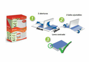 Forro libros ajustable Sadipal 28x55cm 120micras