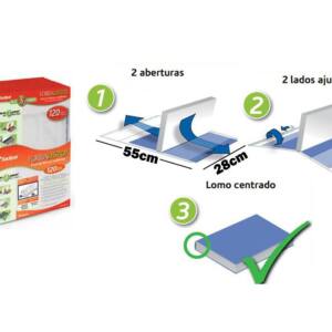 Forro libros ajustable Sadipal 28x55cm 120micras