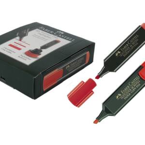 Marcador Faber Castell 1-5mm rojo