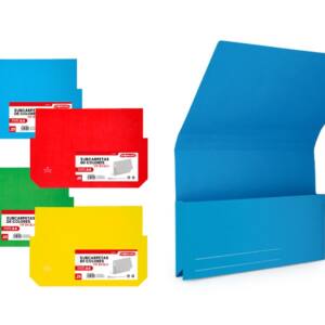 Pack 25 Subcarpetas Cartulina A4 De Colores Con Bolsillo