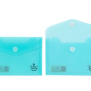 Sobre plástico 17x12cm cierre adhesivo azul