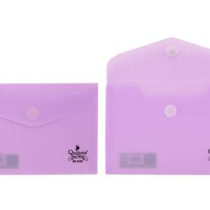Sobre plástico 17x12cm cierre adhesivo lila