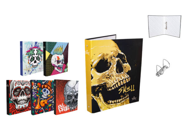 Carpeta A4 2 Anillas D Diseño Calaveras