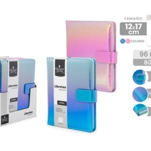 Libreta De Puntos Holográficas 12x17cm 96Hojas 80gr/m2 Cierre Imán