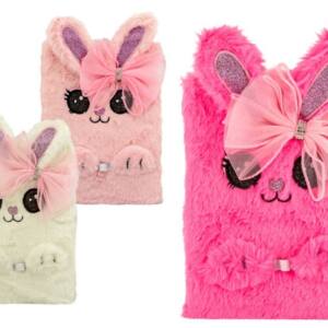 Libreta Peluche Conejo Lazo A5 80 Hojas Puntos 80gr/m2