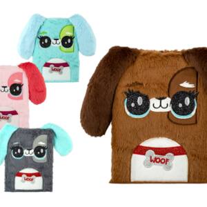 Libreta Peluche Perro Woof Orejas A5 80 Hojas Puntos 80gr/m2