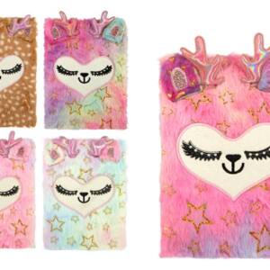 Libreta Peluche Ciervo Colores A5 80 Hojas Puntos 80gr/m2