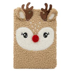 Libreta Peluche Reno Marrón A5 80 Hojas Puntos 80gr/m2