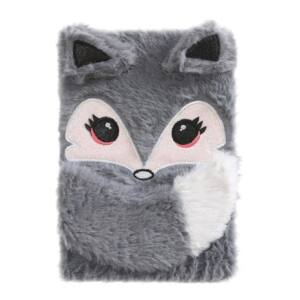 Libreta Peluche Zorro Gris A5 80 Hojas Puntos 80gr/m2