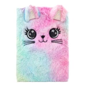 Libreta Peluche Gato Bigotes A5 80 Hojas Puntos 80gr/m2