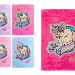 Libreta Peluche Unicornio Sweet A5 80 Hojas Puntos 80gr/m2
