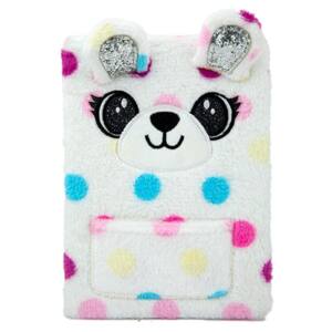 Libreta Peluche Conejo Lunares Con Bolsillo A5 80 Hojas Puntos 80gr/m2