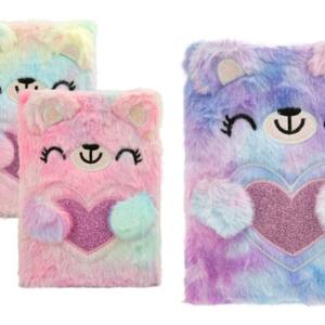 Libreta De Peluche Osito A5 80 Hojas Puntos 80gr/m2