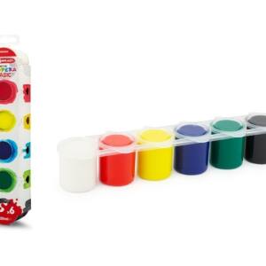 Set 6 Botes de Témpera 25ml Colores Básicos