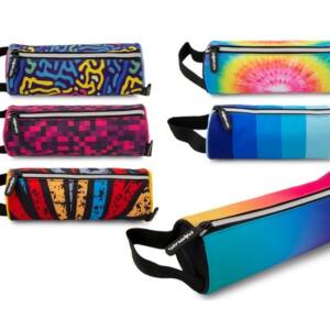 Estuche Cilíndrico Tela 1 Cremallera 1 Bolsillo con Asa Diseños Modernos