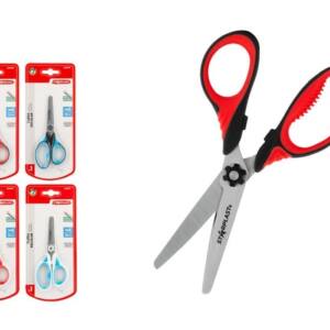 Tijeras Escolar 13cm Punta Redonda Acero Inoxidable Antideslizante Ergonómico