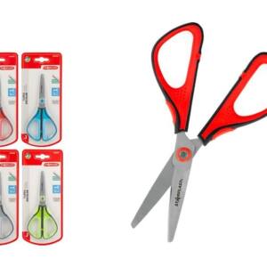 Tijeras Escolar 15cm Punta Redonda Acero Inoxidable Antideslizante Ergonómico