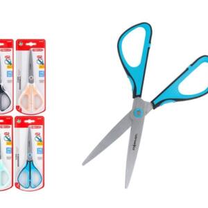 Tijeras Escolar 19cm Punta Fina Acero Inoxidable Antideslizante Ergonómico