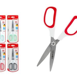 Tijeras Escolar 17,5cm Punta Fina Acero Inoxidable Antideslizante Ergonómico