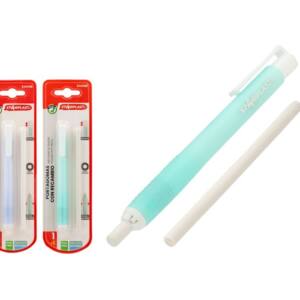 Portagomas Retráctil con Recambio Colores Pastel