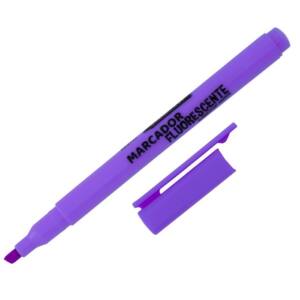 Marcador Morado Flúor Punta Bisel 1-4mm Cuerpo Redondo