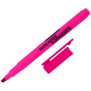 Marcador Rosa Flúor Punta Bisel 1-4mm Cuerpo Redondo
